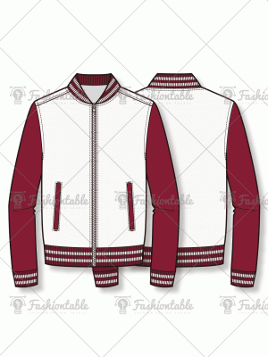 Color block bomber jacket