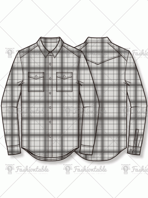 Yoke two pocket shirt
