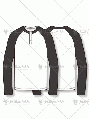 Raglan long sleeve t shirt