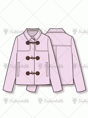 Short duffel coat