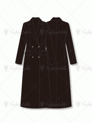 Gold button double coat