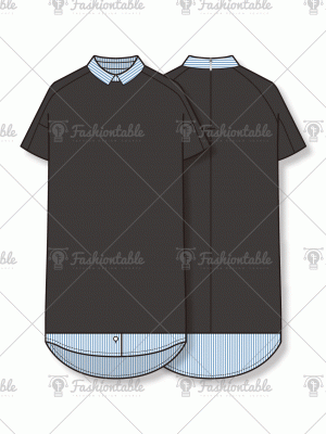 Shirt patch dress