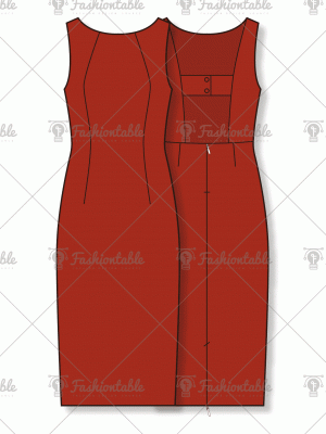 Princess silhouette dress