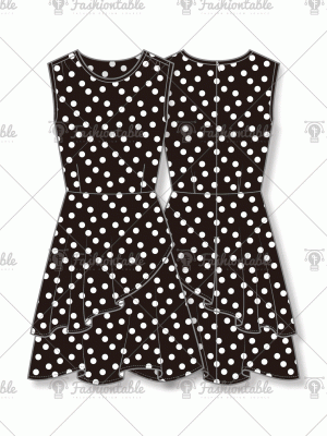 Asymmetry sleeveless dress