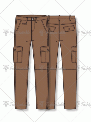 Paneled cargo pants