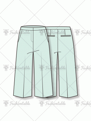 Flared wide leg pants