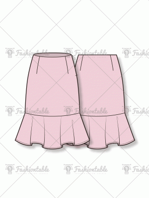 Peplum skirt