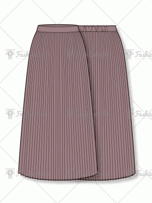 Maxi pleat skirt