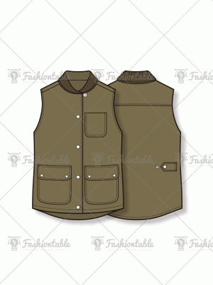 Cotton vest jumper