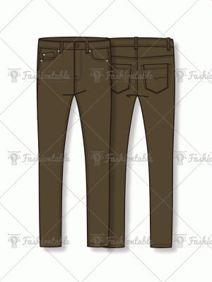 Skinny denim pants