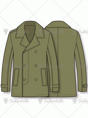 Short length trench coat