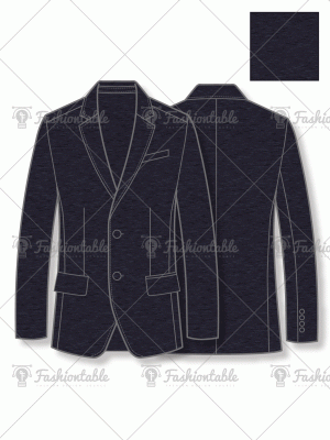 Single two button welt pocket jacket