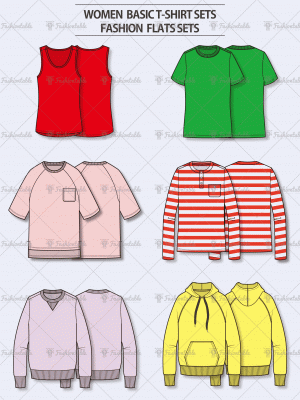 Women basic t-shirt sets