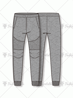 Biker jogger style trouser