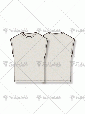 Round neck simple tee