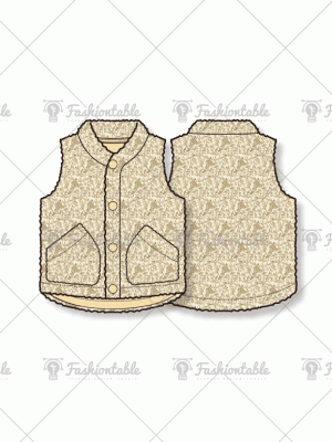 [kids] Wool vest jumper