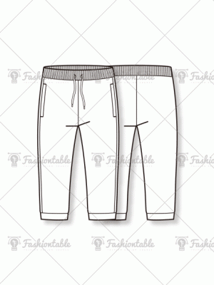 Crop length track pants