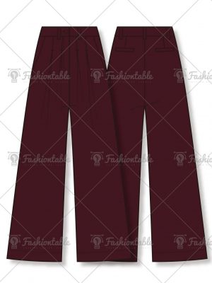 Pintuck wide pants