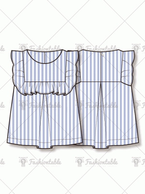 Front Frill Dress
