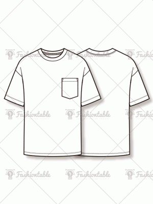 fashion flat men tee