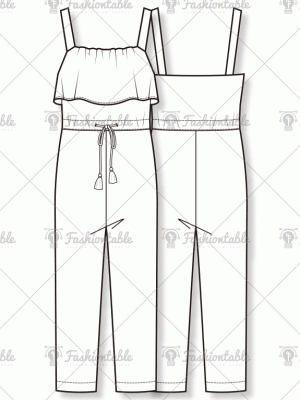 jumpsuit fashion flat