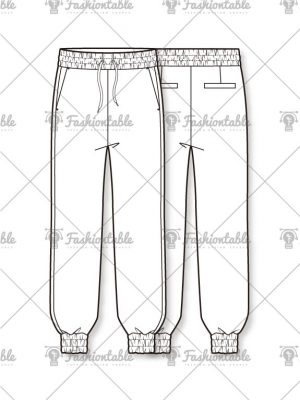 Elasticized cuff lounge pants
