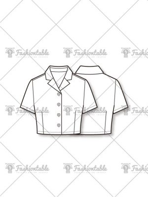 Slim fit crop jacket