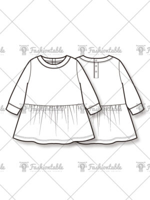 T-shirt gather dress