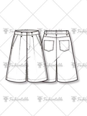 Bermuda Denim Pants